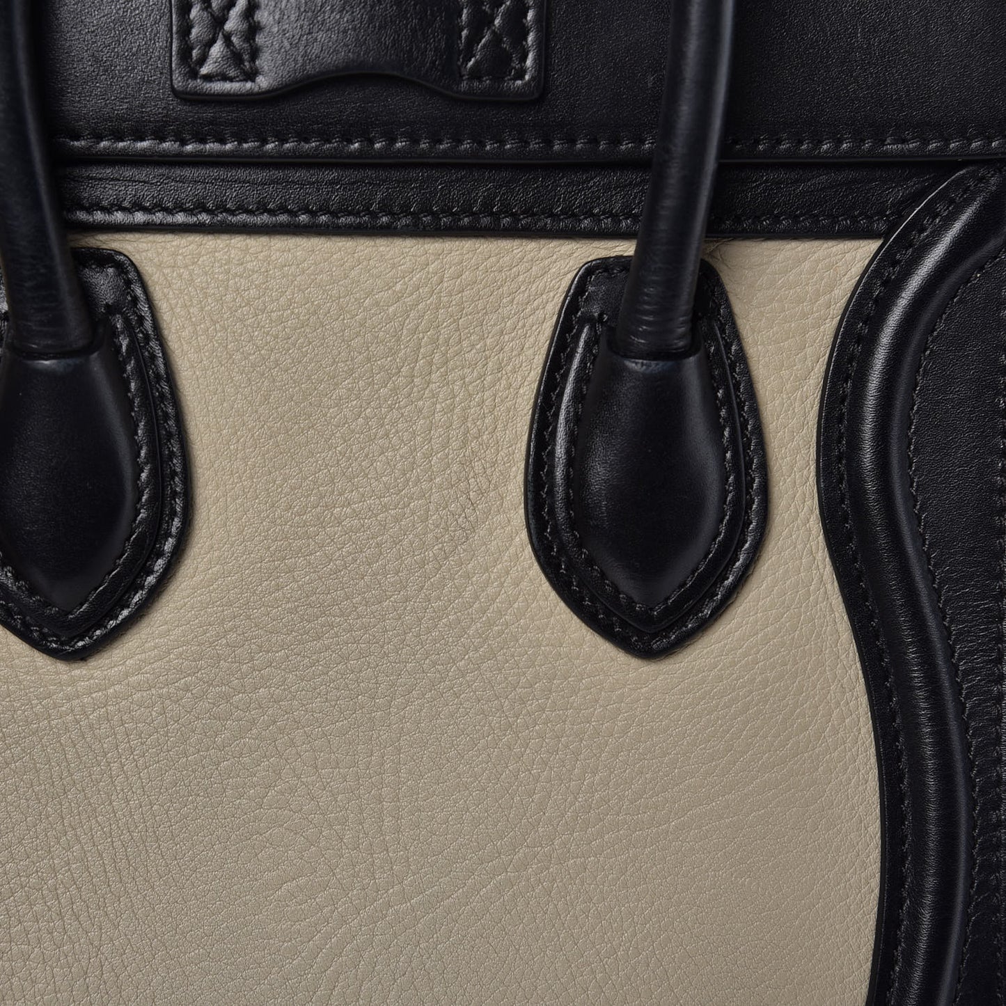Bullhide Calfskin Nano Tri-Color Luggage Light Taupe