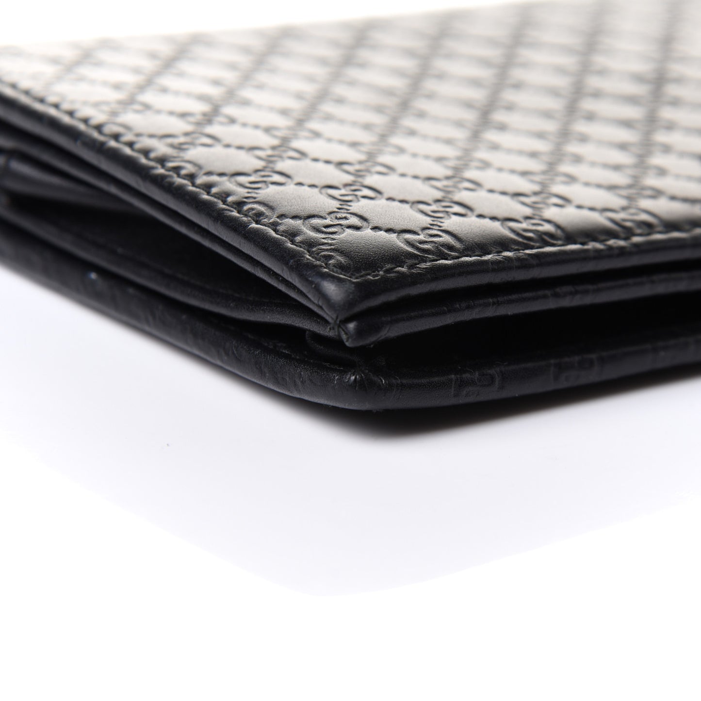 Microguccissima Crossbody Wallet Black