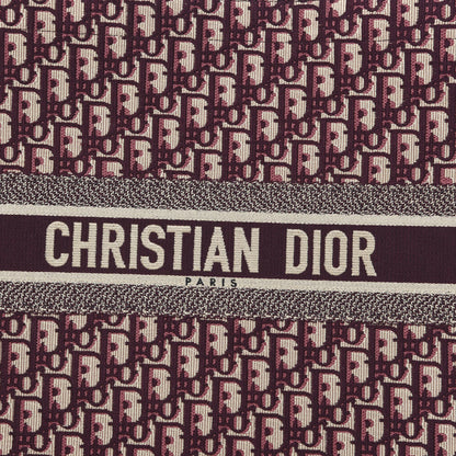 Christian Dior Oblique Large Book Tote Burgundy Multicolor 8 of 12