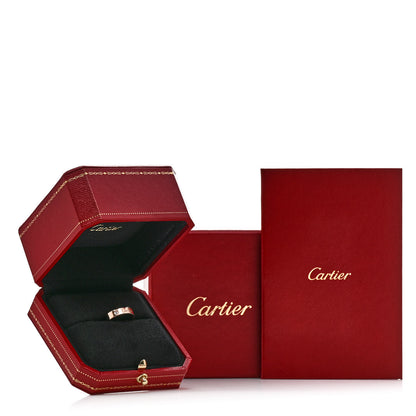 Cartier 18K Pink Gold Diamond 4mm C De Cartier Wedding Band Ring 46 3.75 5 of 5