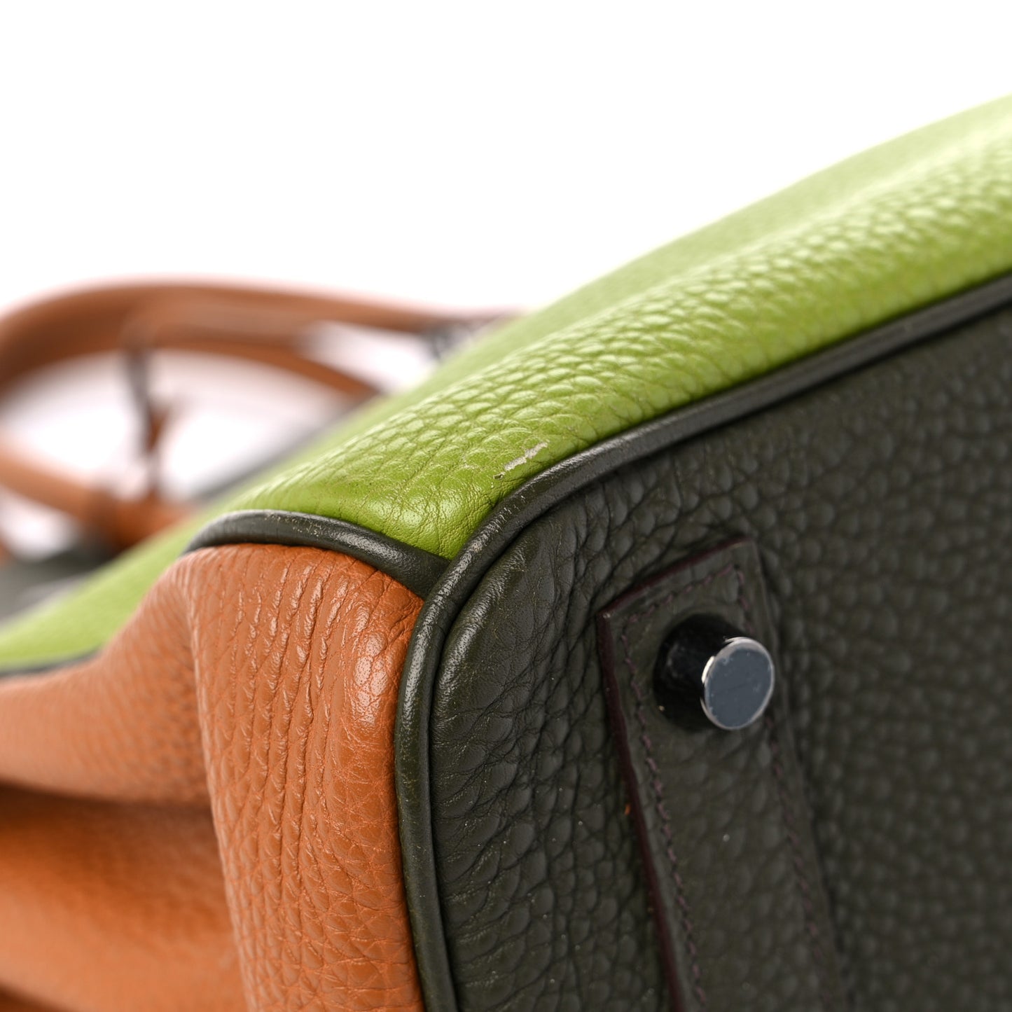 Fjord Togo Birkin HAC 32 Vert Anis Gold Vert Olive