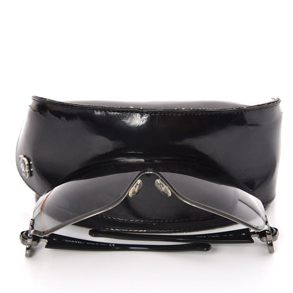 Chanel Swarovski Crystal Camellia CC Sunglasses 4164-B Black 8 of 8