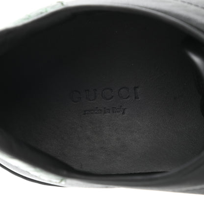 Gucci Calfskin Crocodile Web Ace Sneakers 39 Black 6 of 9