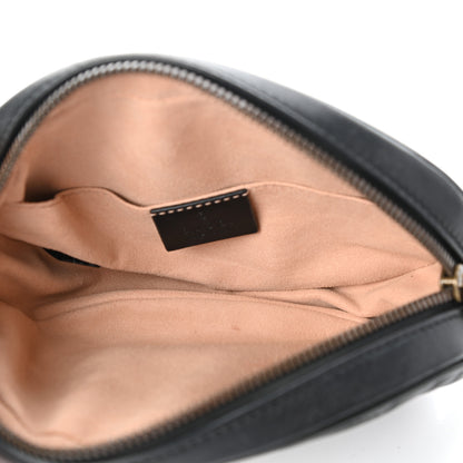 Gucci Calfskin Matelasse GG Marmont Belt Bag 75 30 Black 5 of 9