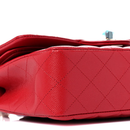 Chanel Caviar Quilted Small Double Flap Red 8 of 11