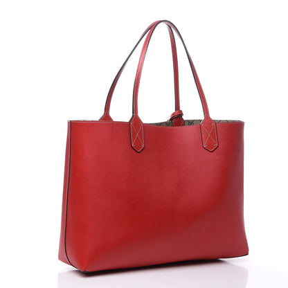 Gucci GG Supreme Monogram Medium Reversible Tote Beige Red 5 of 17