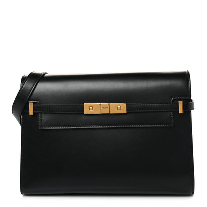 Saint Laurent Smooth Calfskin Manhattan Shoulder Bag Black 1 of 9