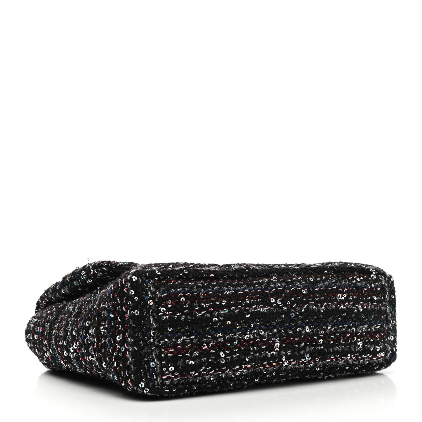 Tweed Sequin Quilted Large Chanel 19 Flap Black Multicolor