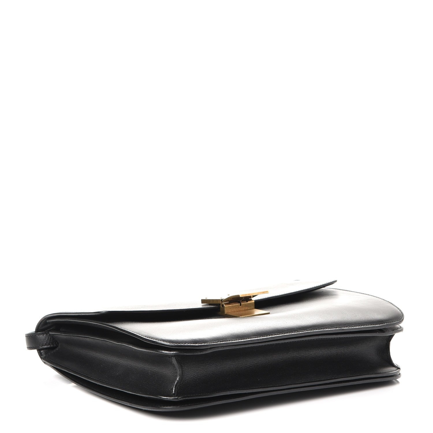 Celine Liege Calfskin Large Classic Box Flap Bag Black 4 of 11