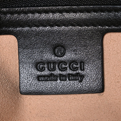 Gucci Calfskin Matelasse Small GG Marmont Shoulder Bag Black 6 of 10