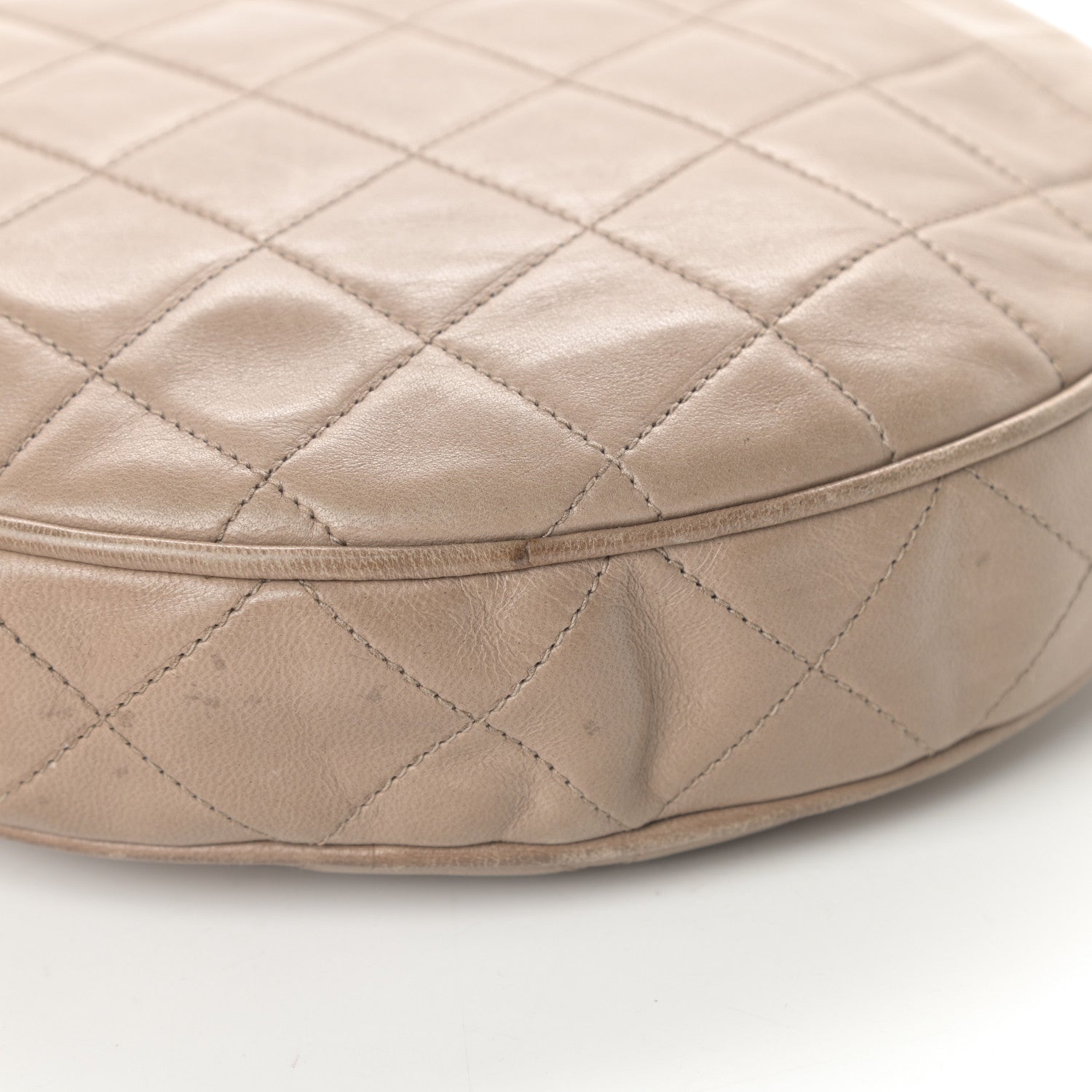 Chanel Lambskin Quilted Round Tassel Crossbody Bag Beige 14 of 15