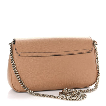 Gucci Pebbled Calfskin Medium Soho Flap Crossbody Camelia 3 of 9