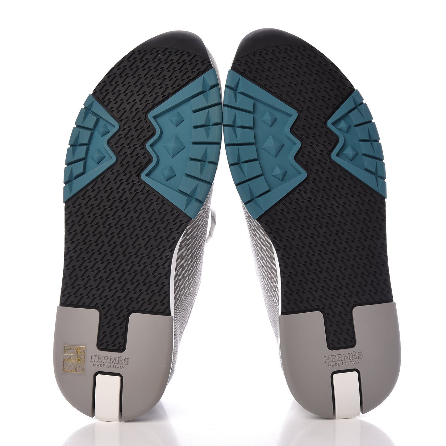 Knit Goatskin Mens Addict Sneakers 45 White Gris