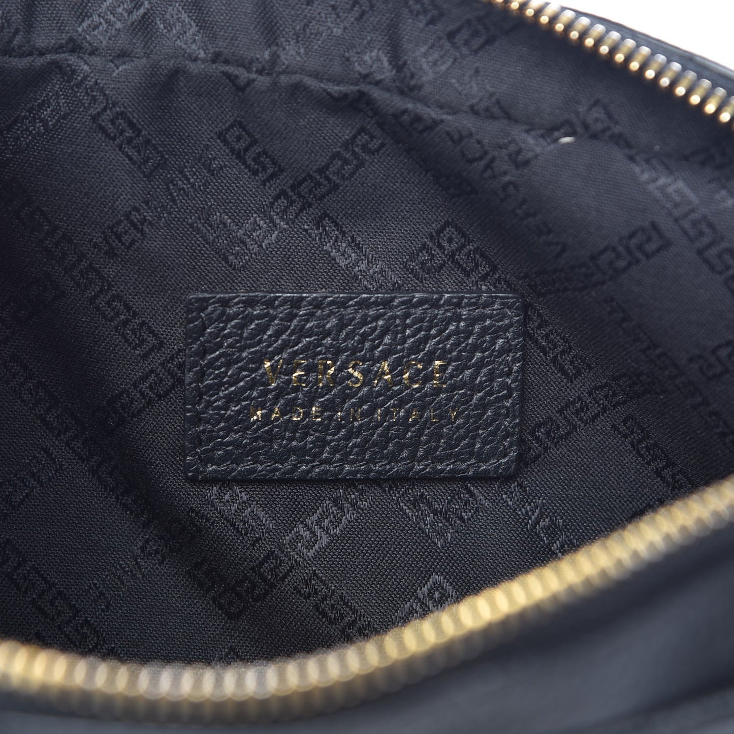 Calfskin Palazzo Belt Bag Black
