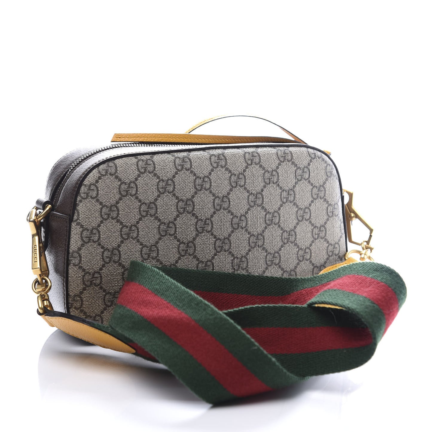 GG Supreme Monogram Web Neo Vintage Shoulder Bag Beige New Acero Crop