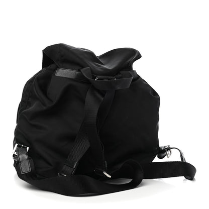 Prada Tessuto Nylon Saffiano Medium Backpack Black 2 of 8