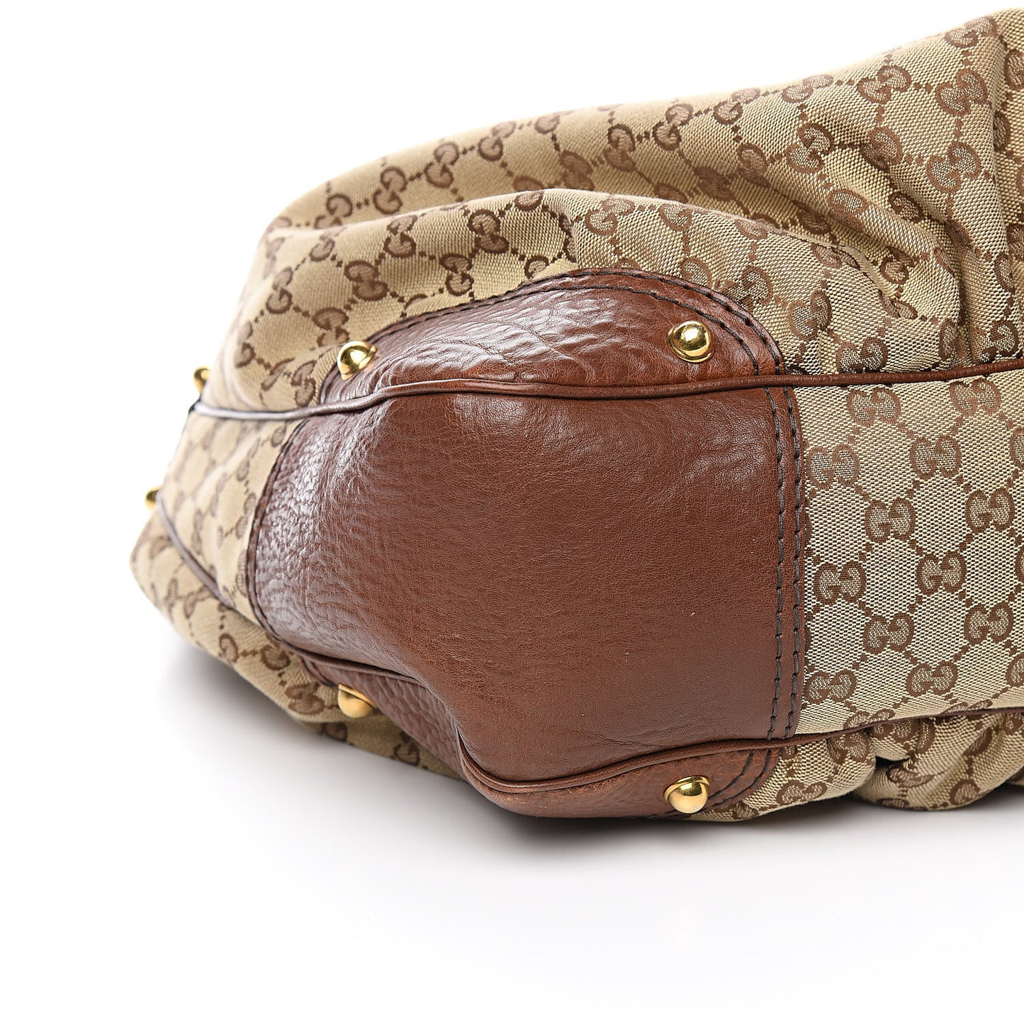 Monogram Large Jockey Hobo Brown