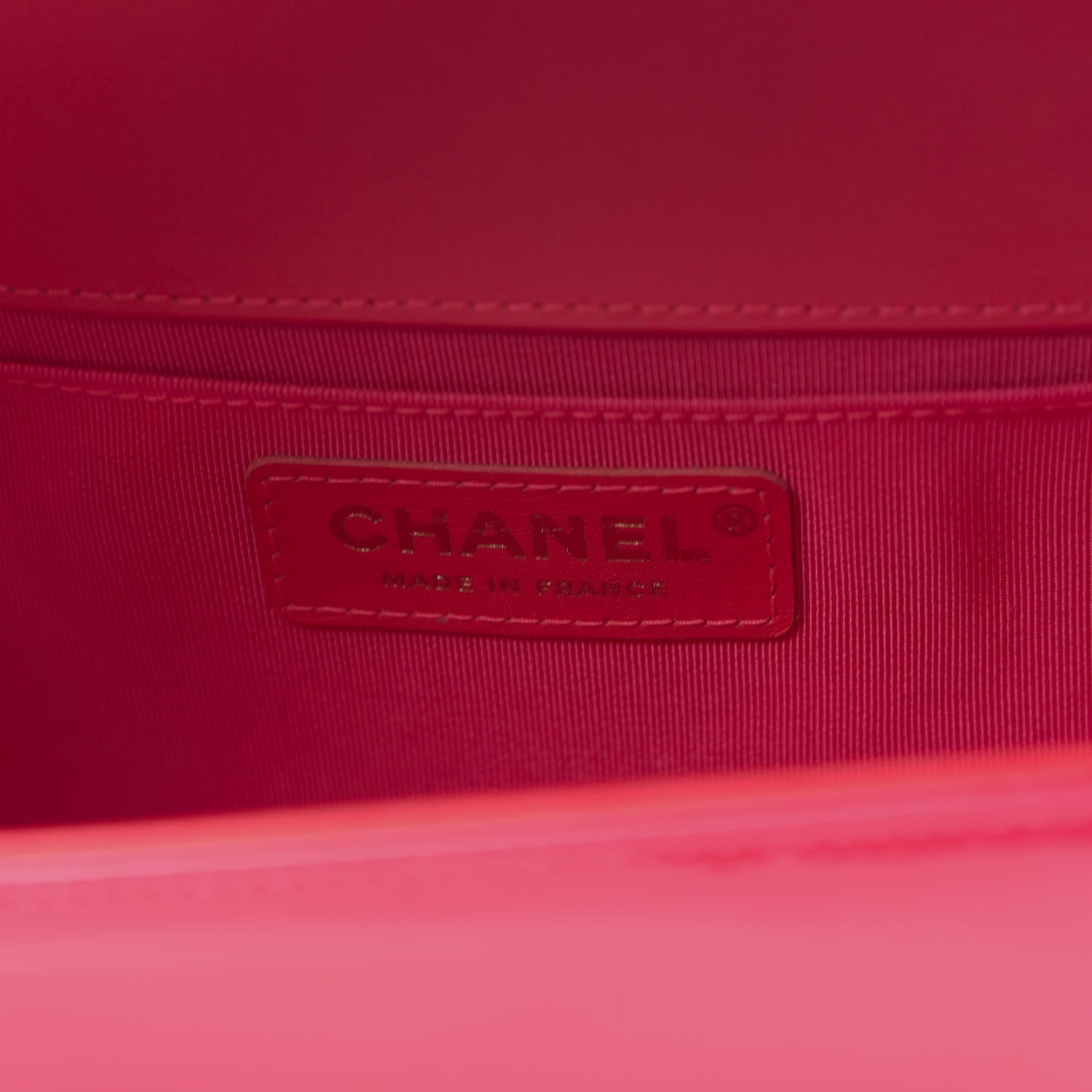Chanel Patent Quilted Medium Boy Flap Pink 6 of 10