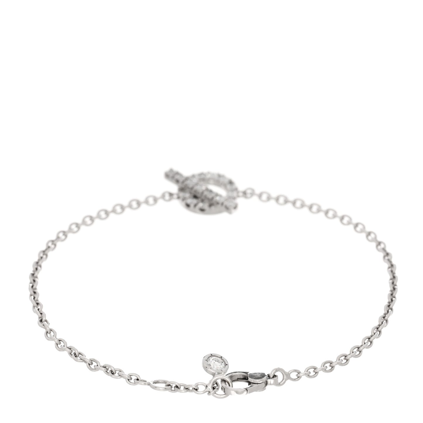 18K White Gold Diamond Finesse Bracelet ST