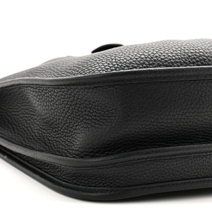 Hermes Taurillon Clemence Evelyne III PM Black 9 of 10