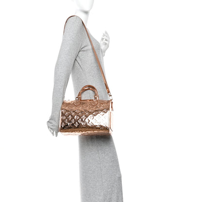 Louis Vuitton Monogram Miroir Speedy Bandouliere 25 Copper 3 of 17