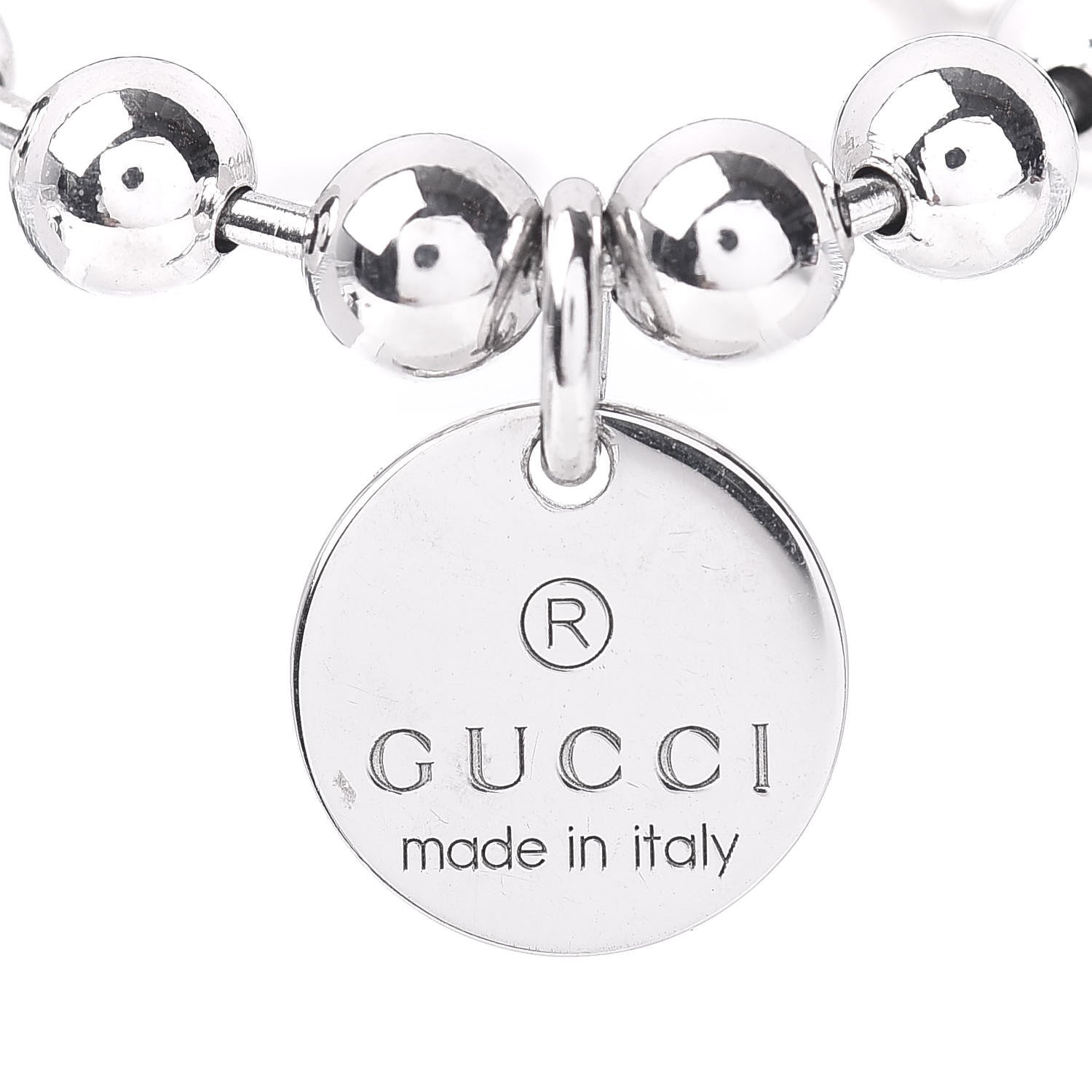 Gucci Sterling Silver Boule Five Charm Bracelet 4 of 4