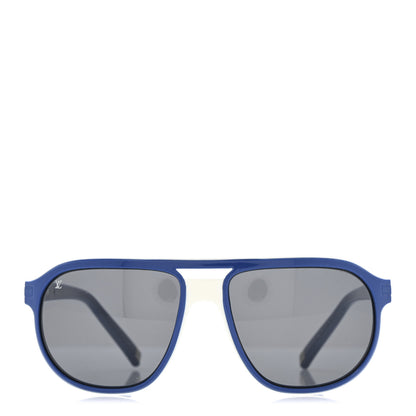 Louis Vuitton Audace Sunglasses Blue White Z0437W 2 of 8