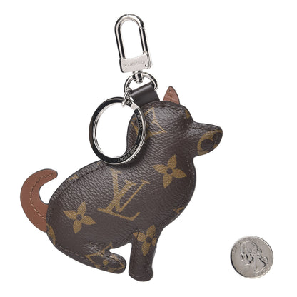 Louis Vuitton Monogram Dog Bag Charm Key Holder 2 of 3