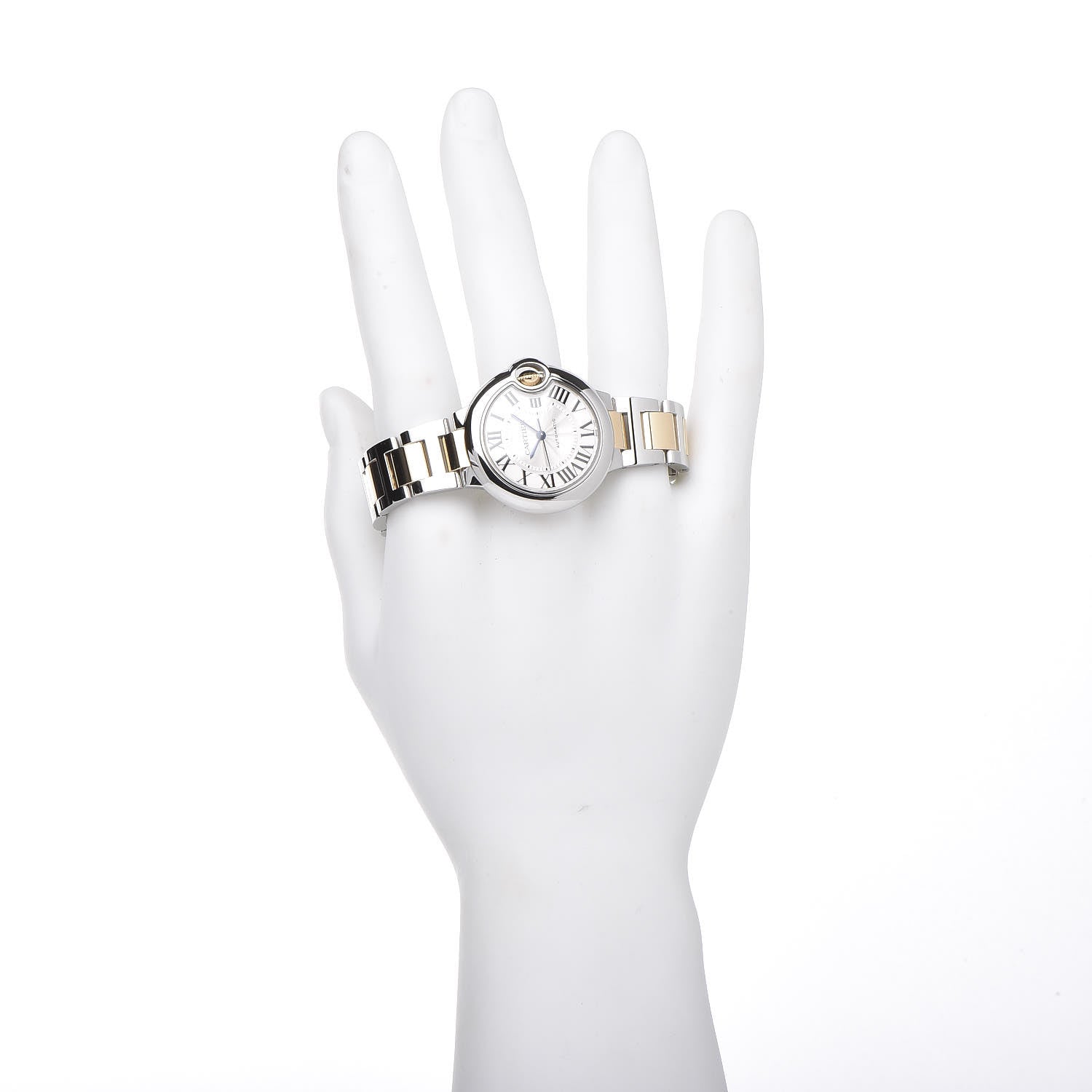 Cartier Stainless Steel 18K Yellow Gold 33mm Ballon Bleu De Automatic Watch 2 of 9