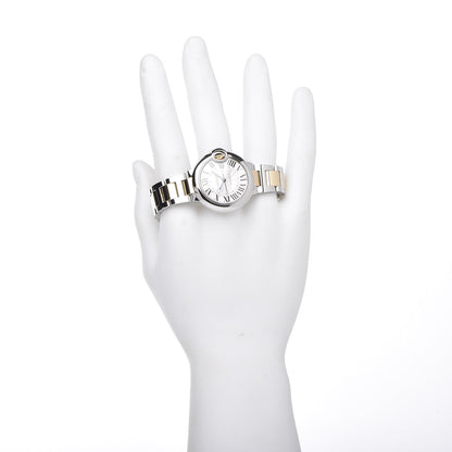 Cartier Stainless Steel 18K Yellow Gold 33mm Ballon Bleu De Automatic Watch 2 of 9