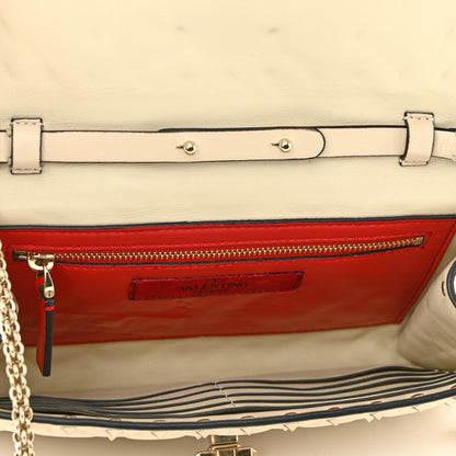 Valentino Garavani Nappa Rockstud Spike Wallet on Chain Light Ivory 5 of 12
