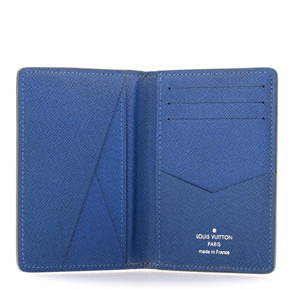 Louis Vuitton Taiga Pocket Organizer Blue Marine 5 of 12