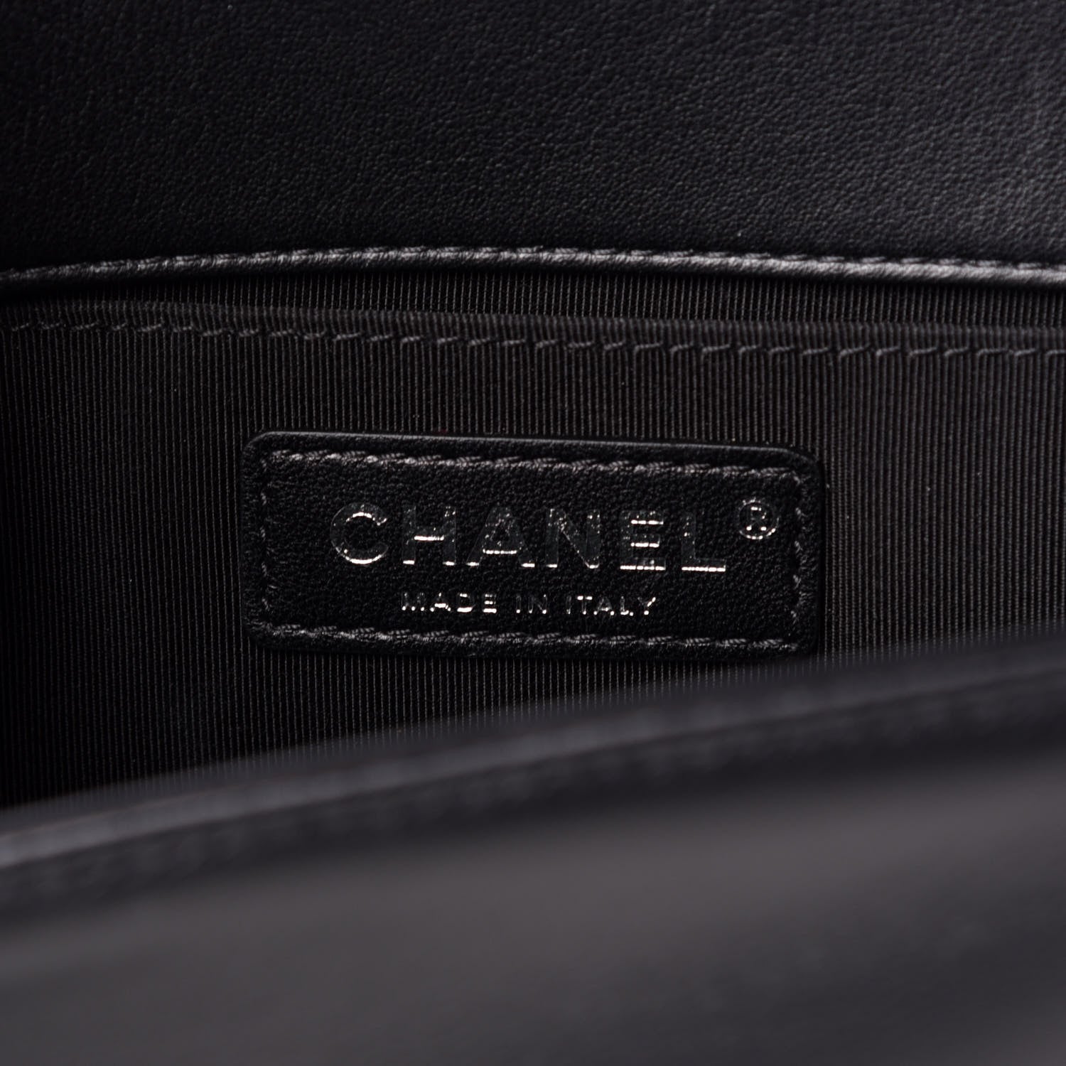 Chanel Lambskin Quilted Medium Boy Flap Black 7 of 12