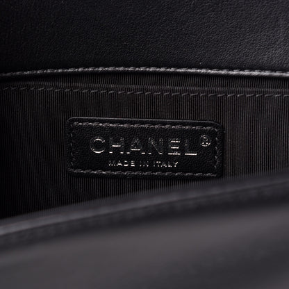 Chanel Lambskin Quilted Medium Boy Flap Black 7 of 12