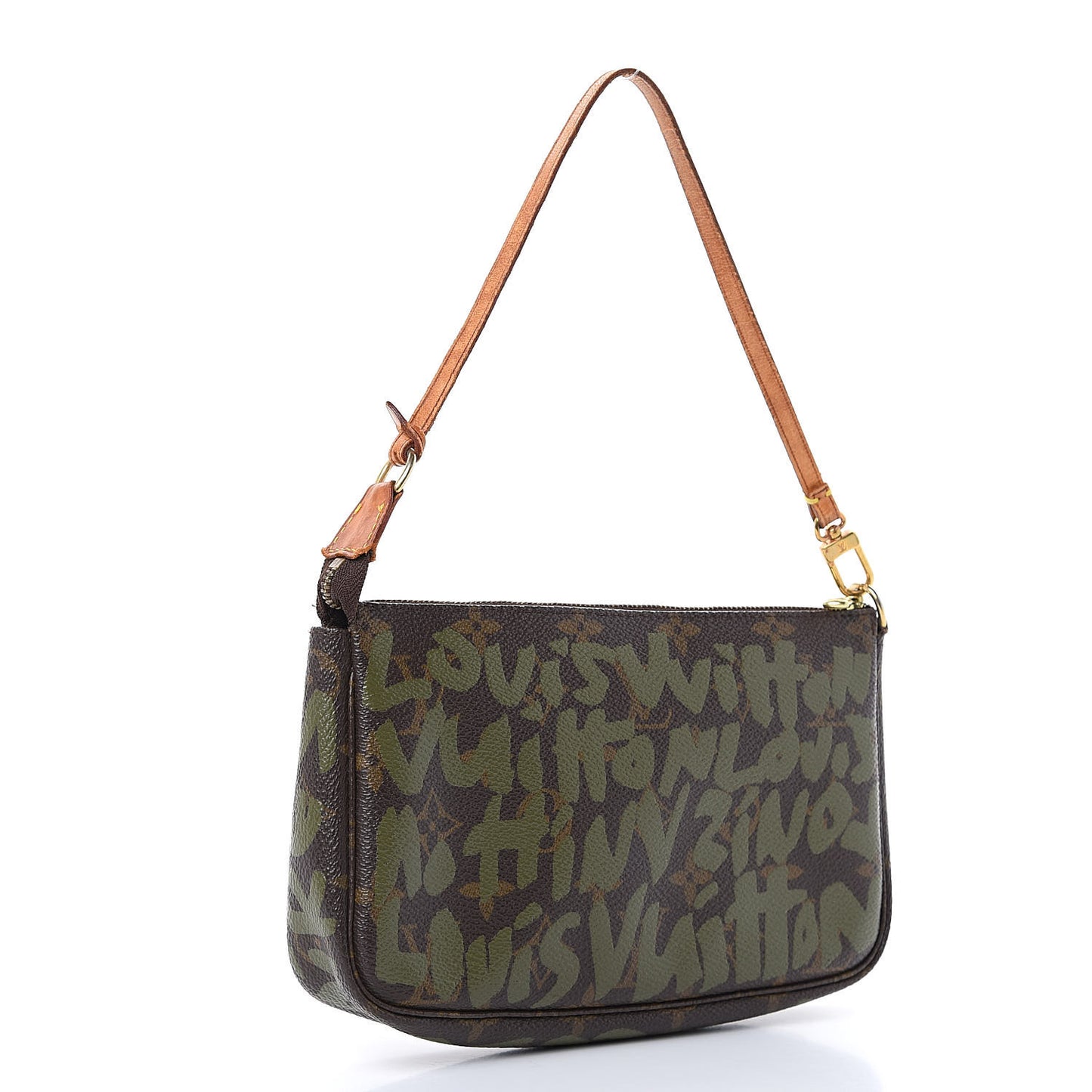 Monogram Graffiti Pochette Accessories Kaki