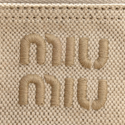 Miu Miu Fabric Crochet Wander Hobo Beige Khaki 7 of 12