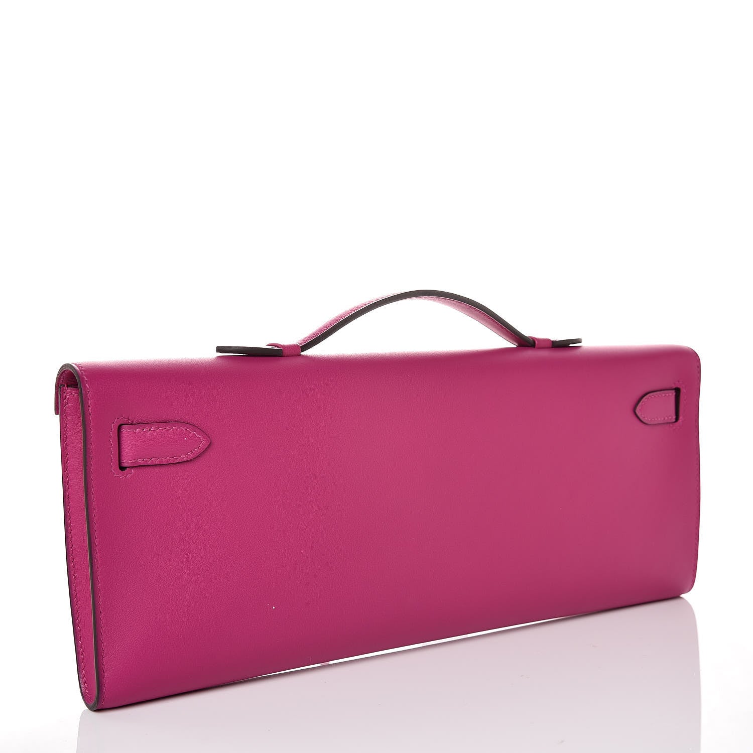 Hermes Swift Kelly Cut Clutch Pochette Rose Pourpre 3 of 10