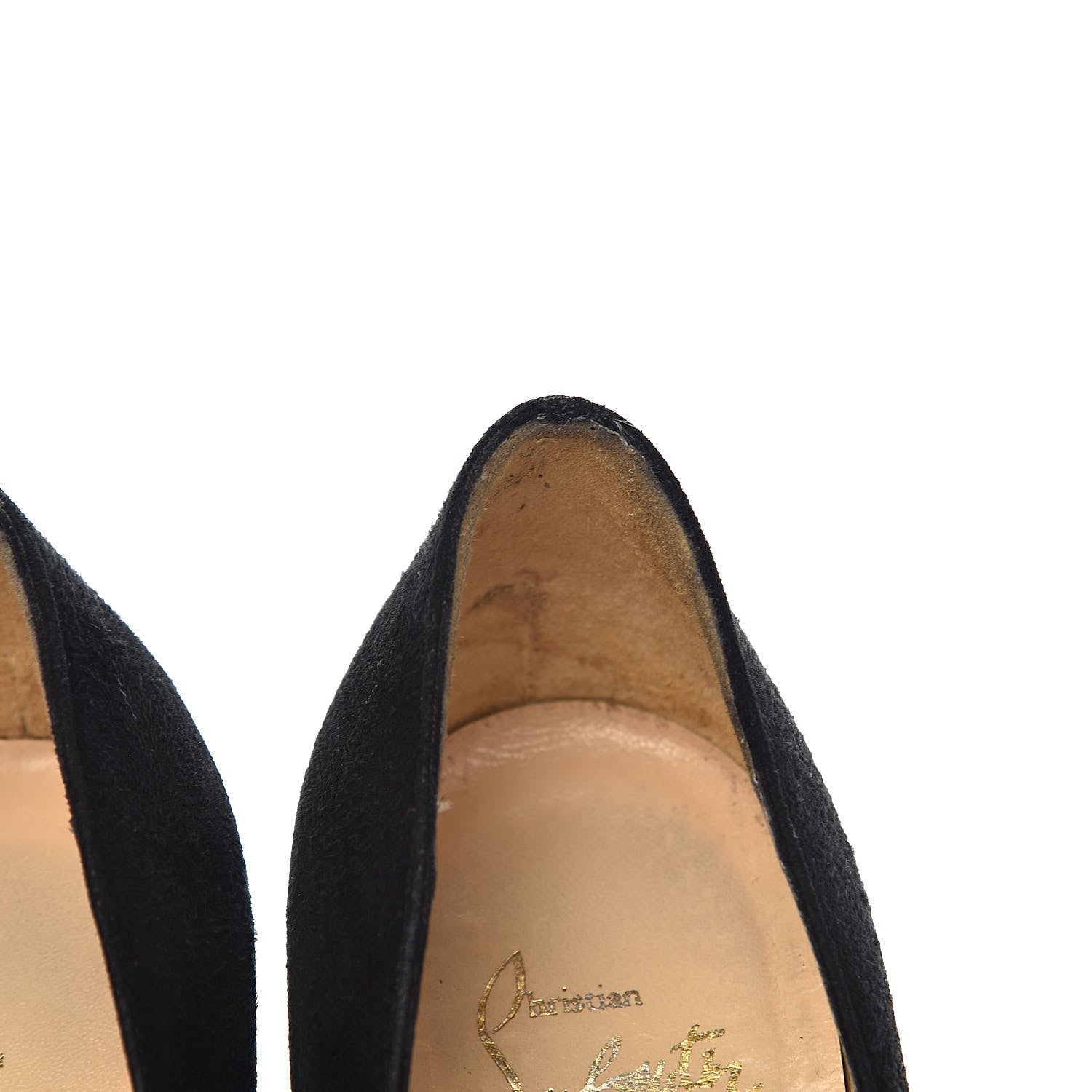 Christian Louboutin Suede Royal Miss Clichy 140 Pumps 37 Black 8 of 19