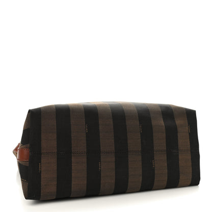 Fendi Pequin Cuoio Vegetale Large Hobo Tobacco Black Cuoio 4 of 12