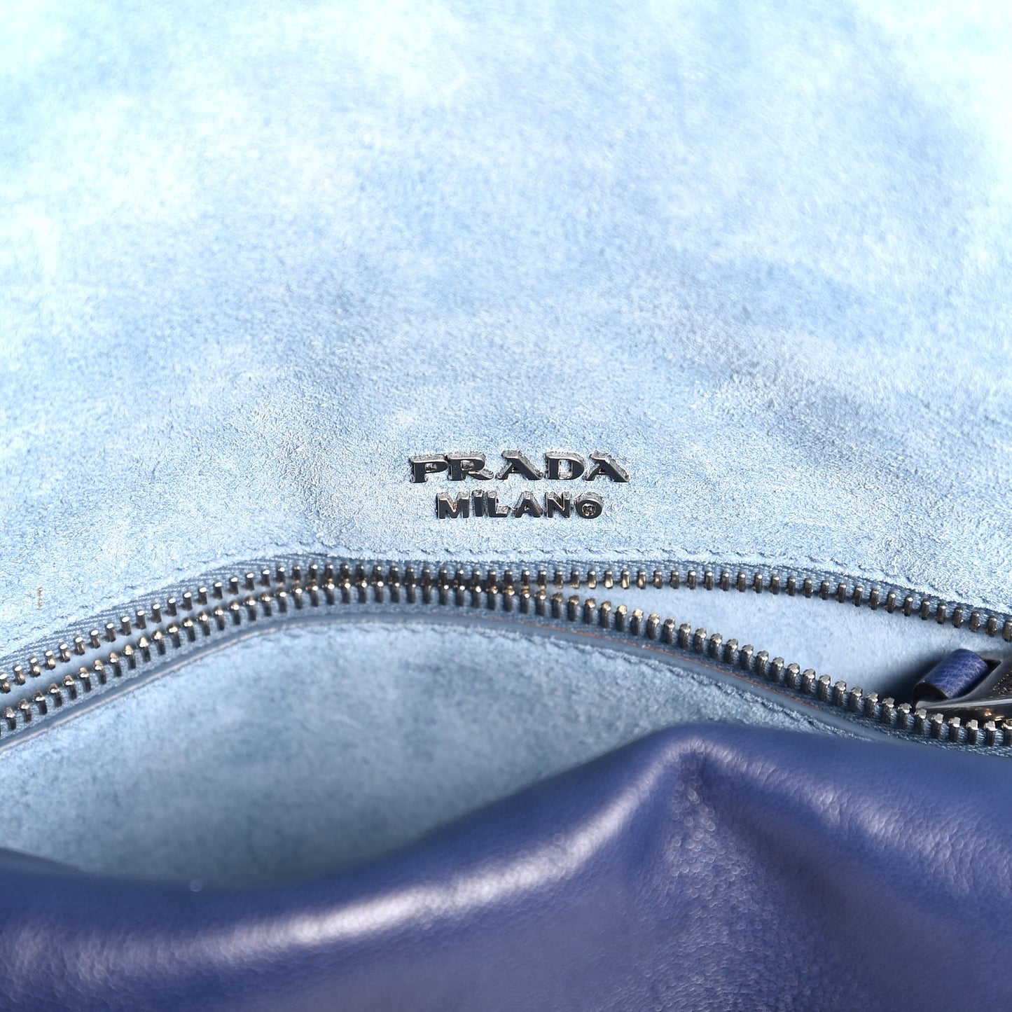 Glace Calf Etiquette Flap Inchiostro Astrale