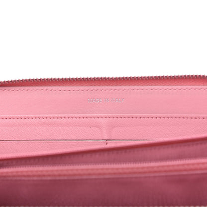 Chanel Lambskin Quilted Large Gusset Zip Around Wallet Light Pink 9 of 12