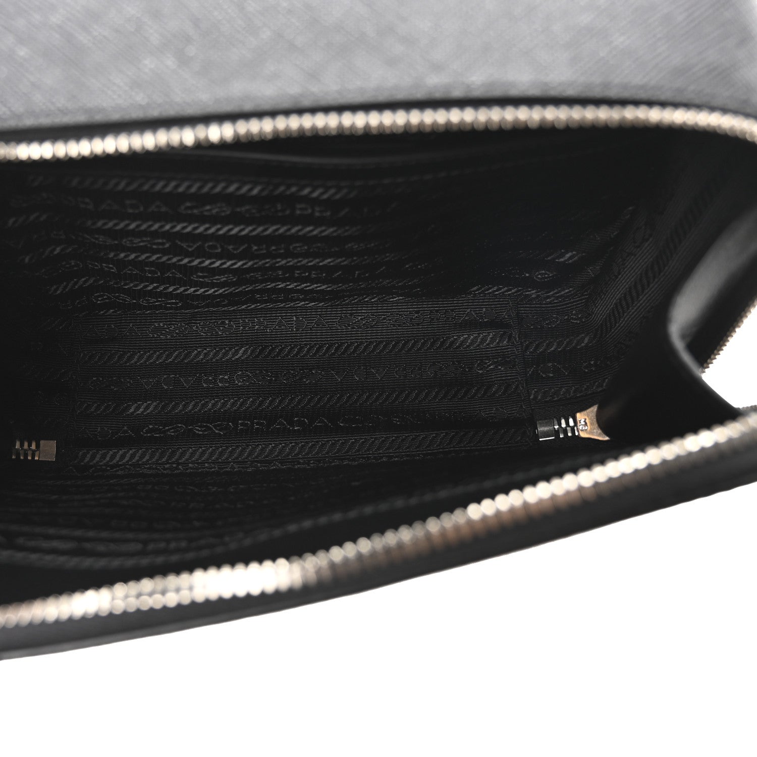 Prada Saffiano Travel Small Brique Crossbody Bag Black 5 of 9