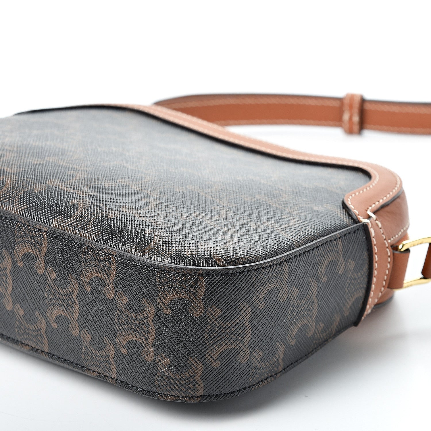 Celine Triomphe Canvas Small Camera Bag Tan 571578 – FASHIONPHILE