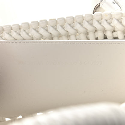 Balenciaga Varnished Faux Calfskin Braided XS Bistro Basket White 7 of 10