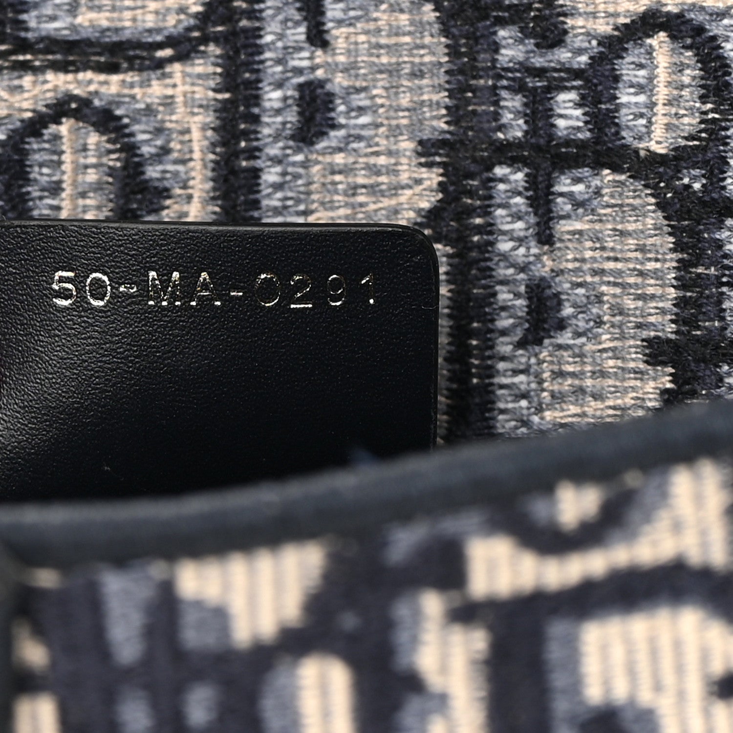 Christian Dior Oblique Slim Saddle Pouch Blue 7 of 13