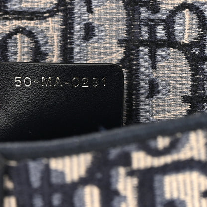 Christian Dior Oblique Slim Saddle Pouch Blue 7 of 13