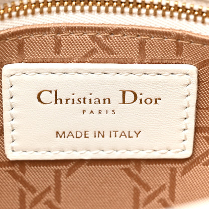 Christian Dior Lambskin Cannage Mini Lady Dior White 6 of 11
