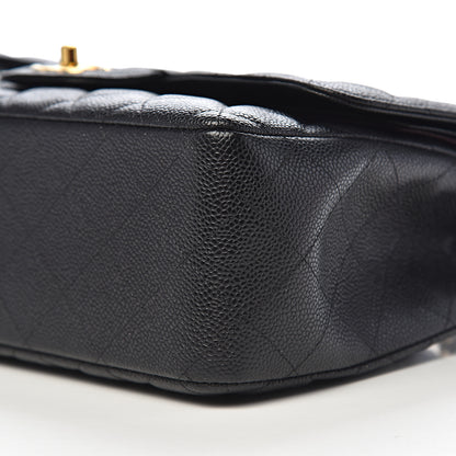 Chanel Caviar Quilted Jumbo Double Flap Black 9 of 11