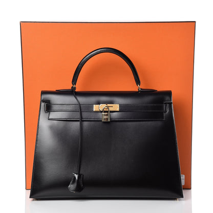Hermes Box Kelly Sellier 35 Black 44 of 44