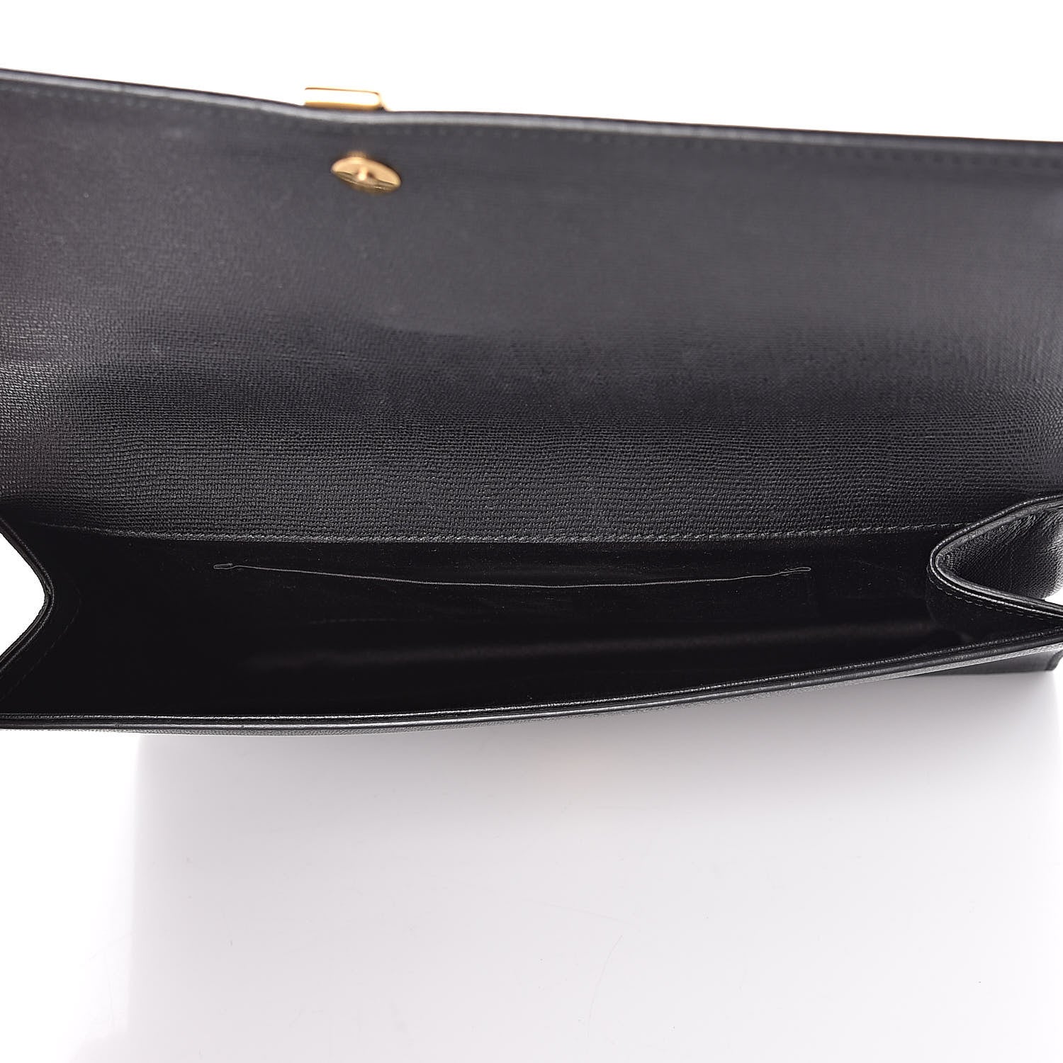 Saint Laurent Textured Calfskin Y Ligne Clutch Black 5 of 9